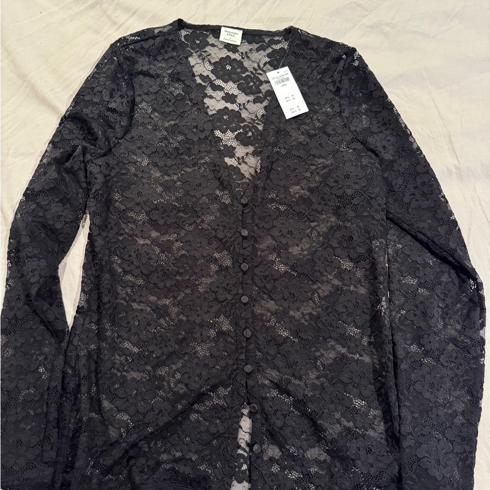 Abercrombie & Fitch Black Lace Top